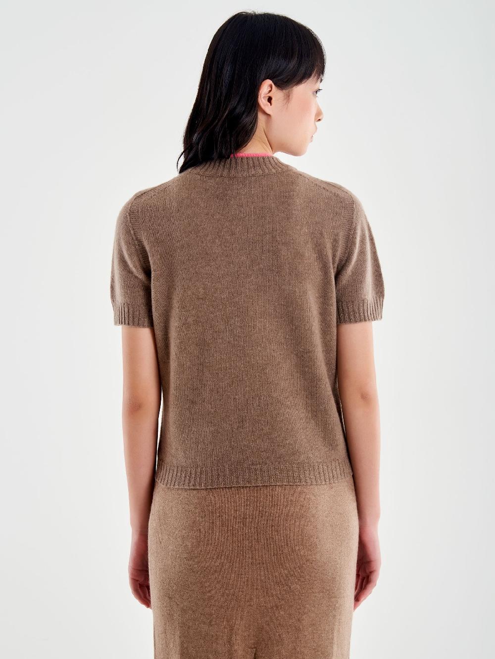 Vicolo Pull Bicolor Misto Cashmere Marrone Hotsell