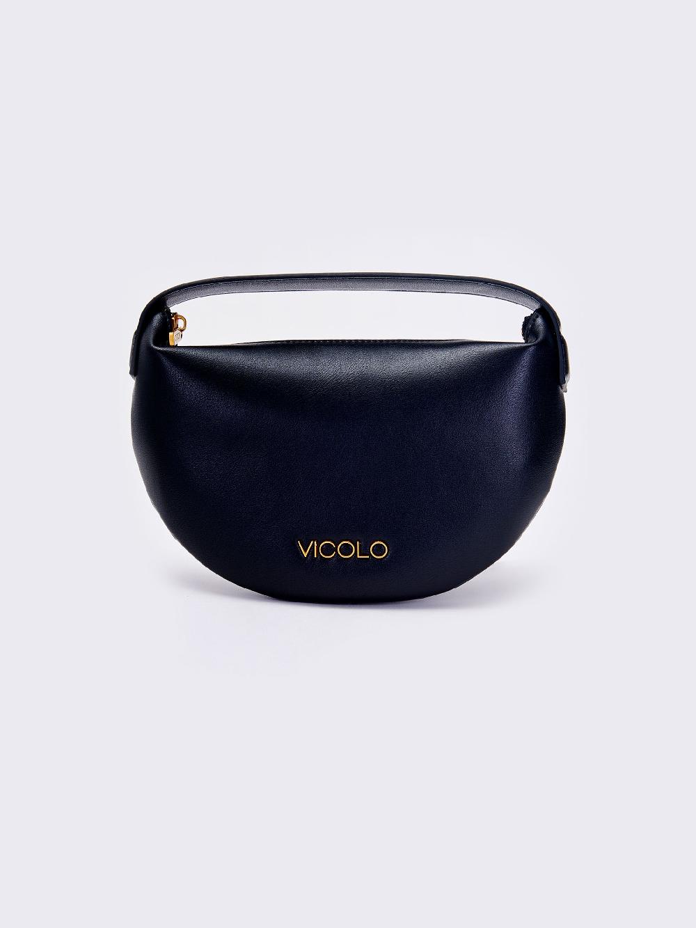 Vicolo Borsa Croissant Nero Moda