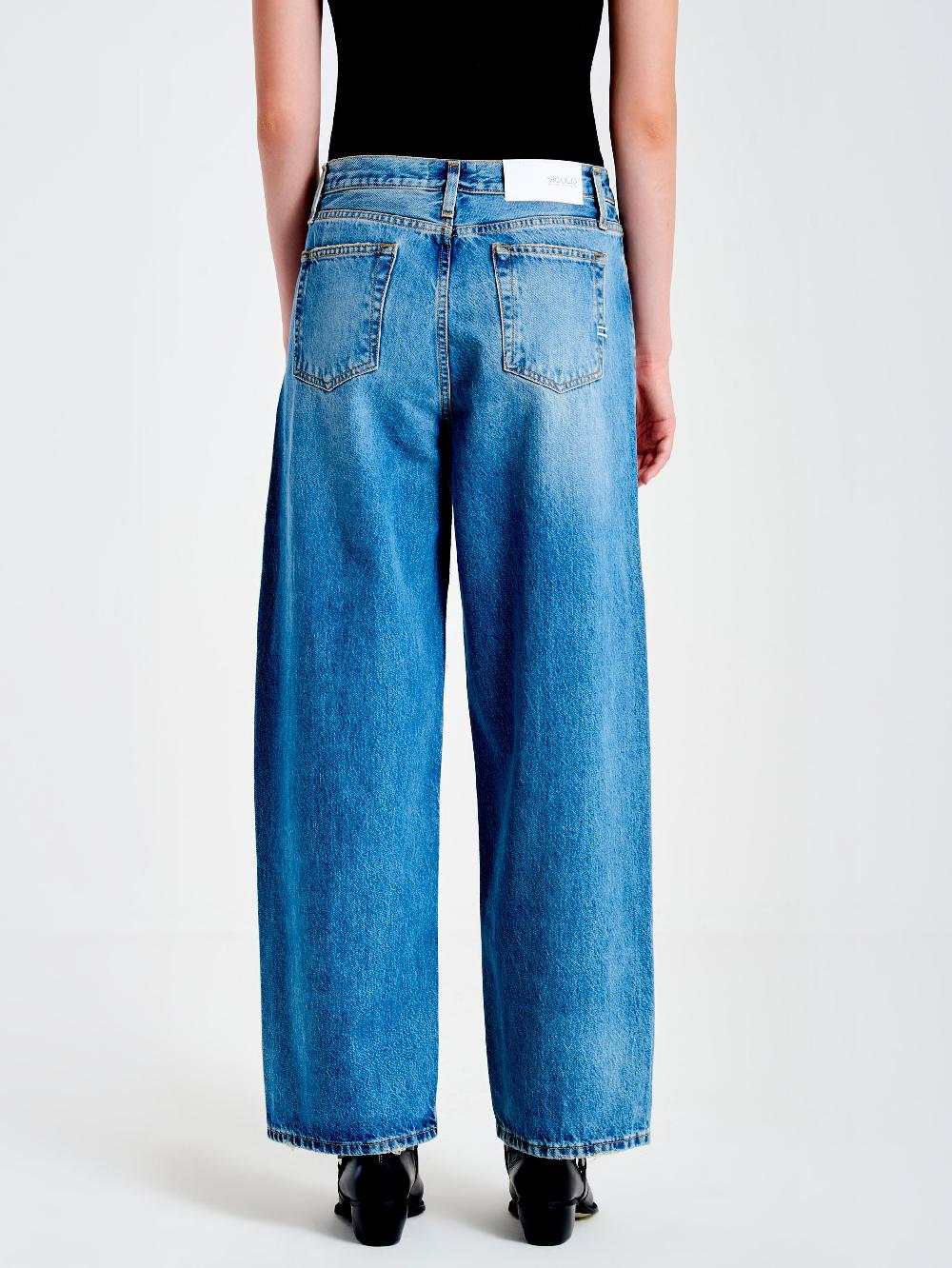 Vicolo Jeans Xenobia Ampio Blu Fino Al -60%