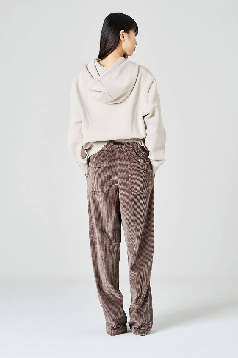 White sand Pantalone palazzo in velluto Saldi Di Fabbrica