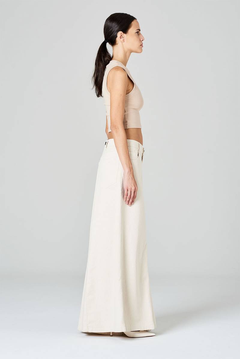 White sand Pantaloni in tessuto modal Nuovo