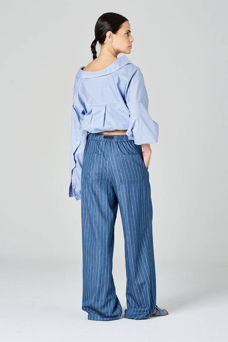 White sand Pantaloni palazzo in denim Promozione