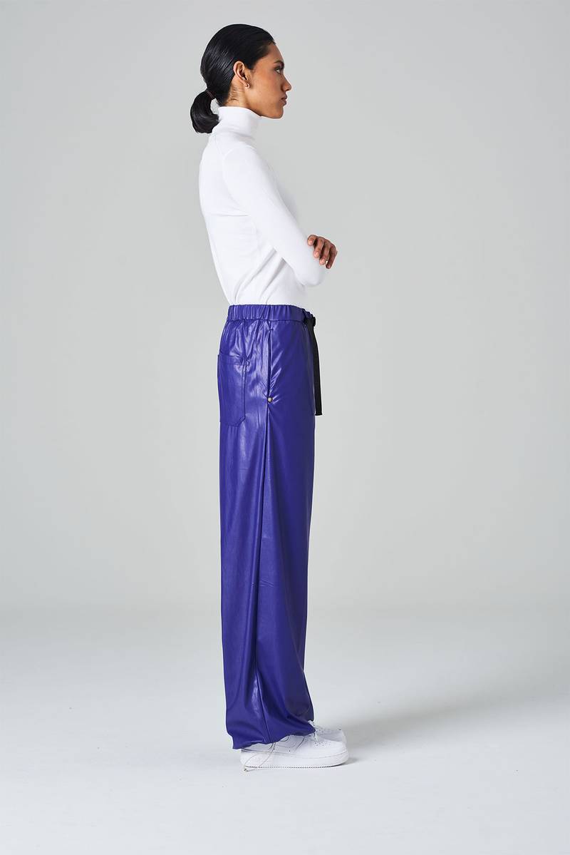 White sand Pantalone a gamba dritta stringibile con laccio Sottocosto