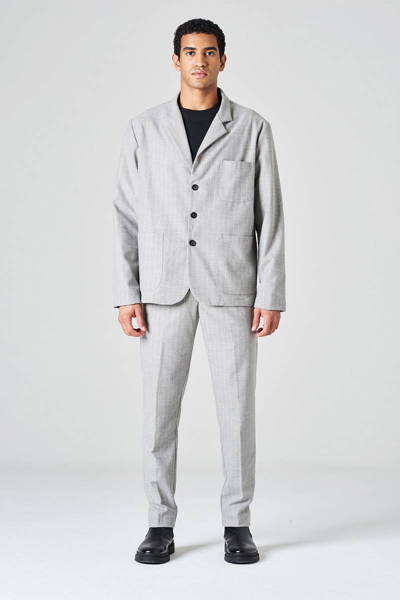 White sand Blazer in tessuto trapuntato Offerta