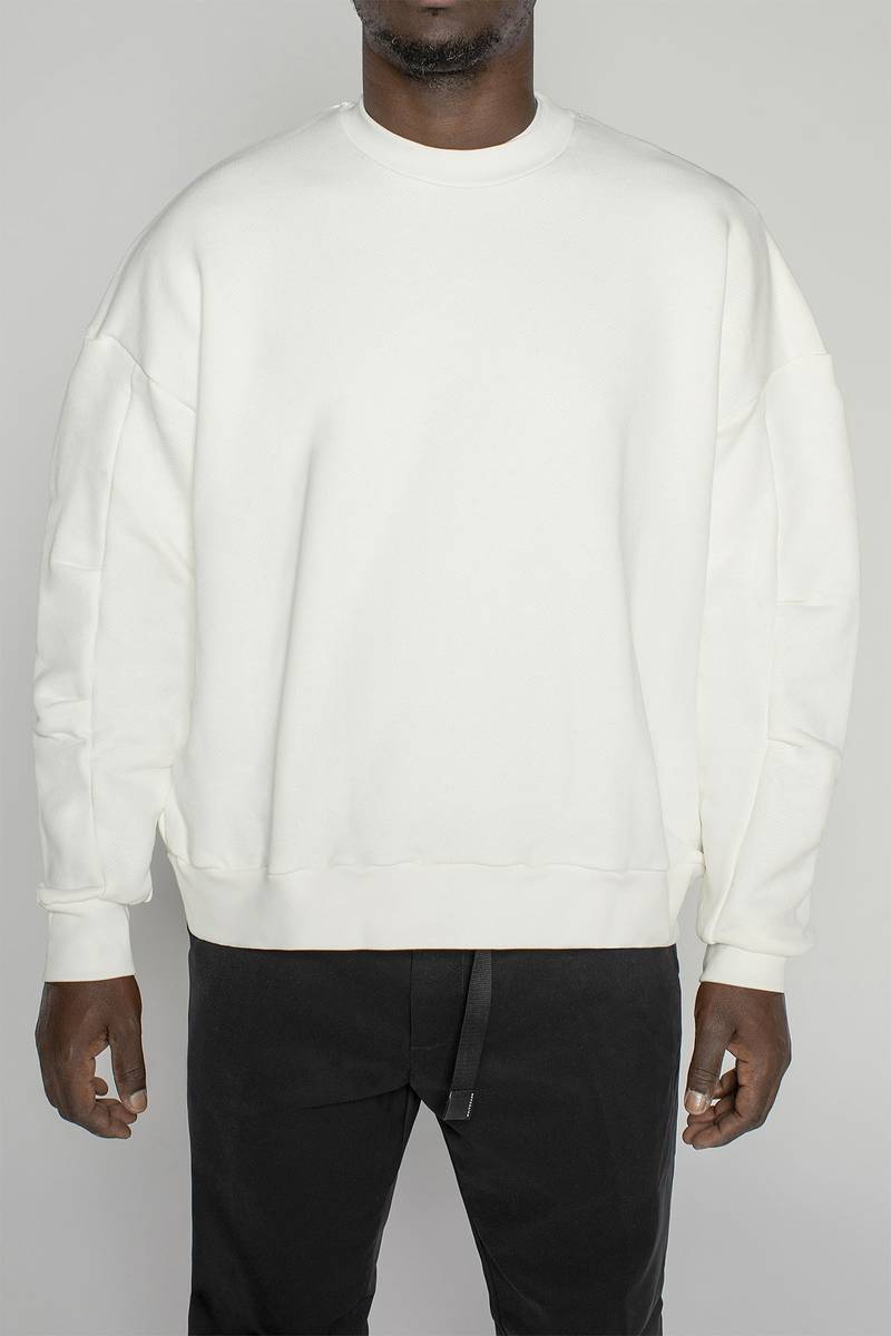 White sand Felpa jersey di cotone In Vendita