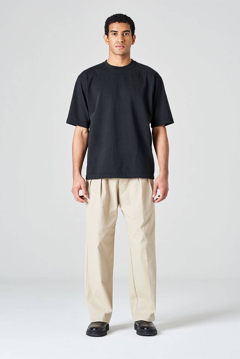White sand T-shirt jersey di cotone Offerte