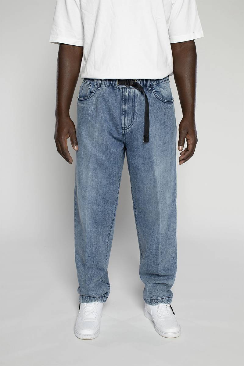 White sand Pantalone cinque tasche in denim trattato Hotsell