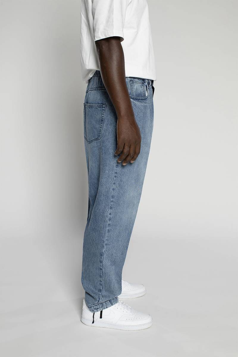White sand Pantalone cinque tasche in denim trattato Hotsell
