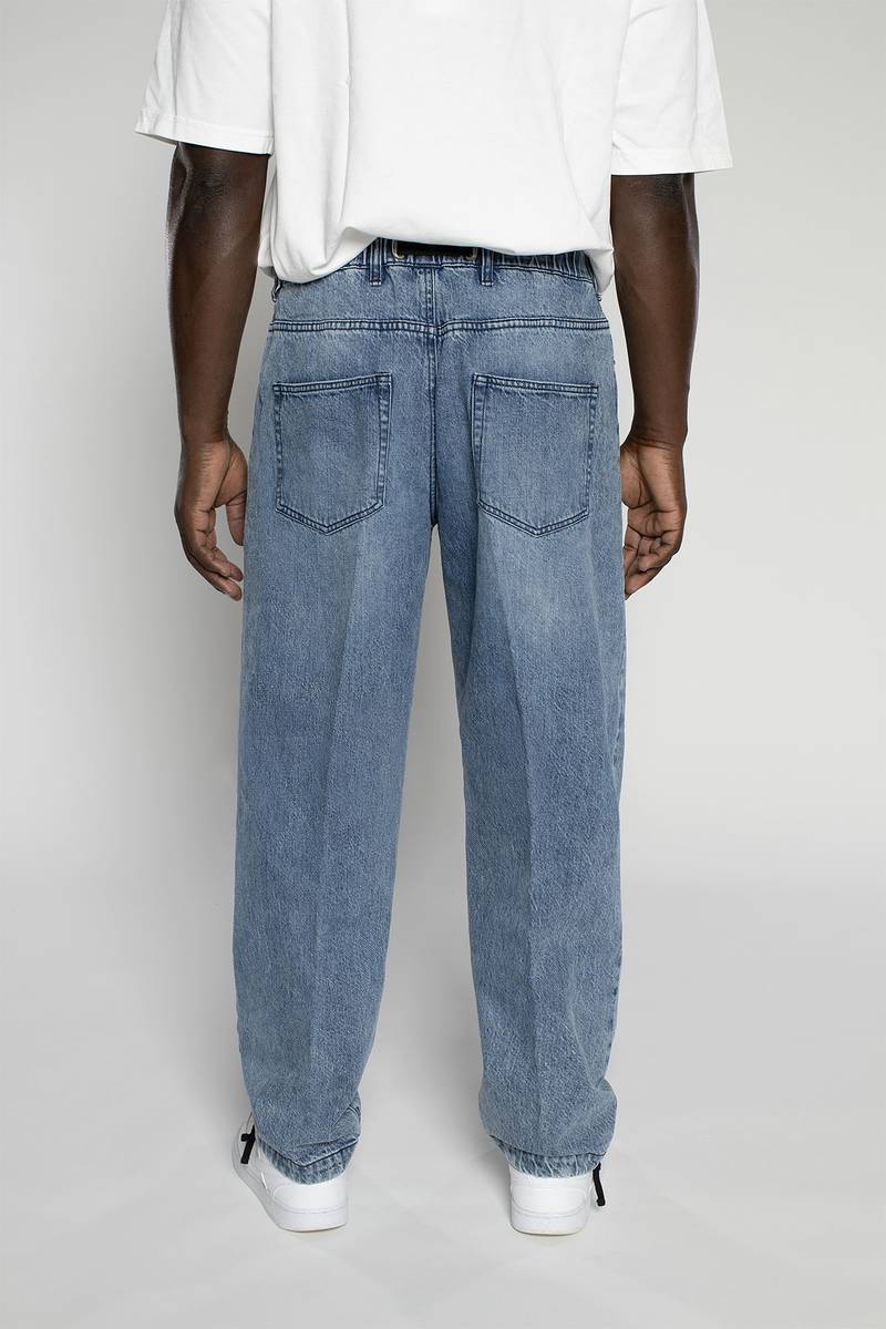 White sand Pantalone cinque tasche in denim trattato Hotsell