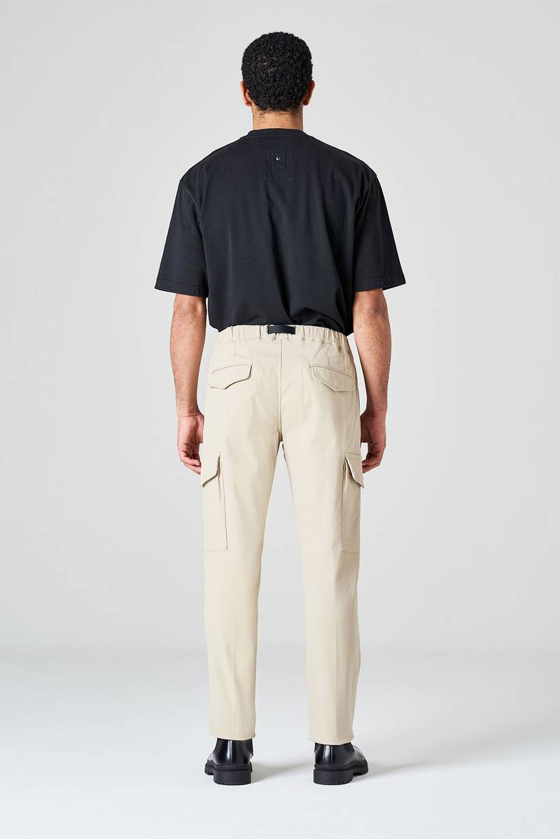 White sand Pantalone cargo di cotone Saldi Di Fabbrica