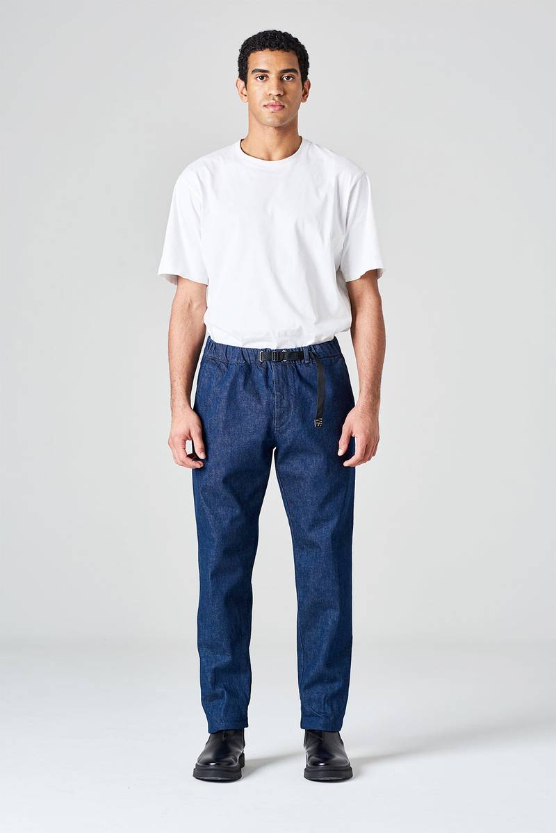 White sand Pantalone in denim cimosato Moda