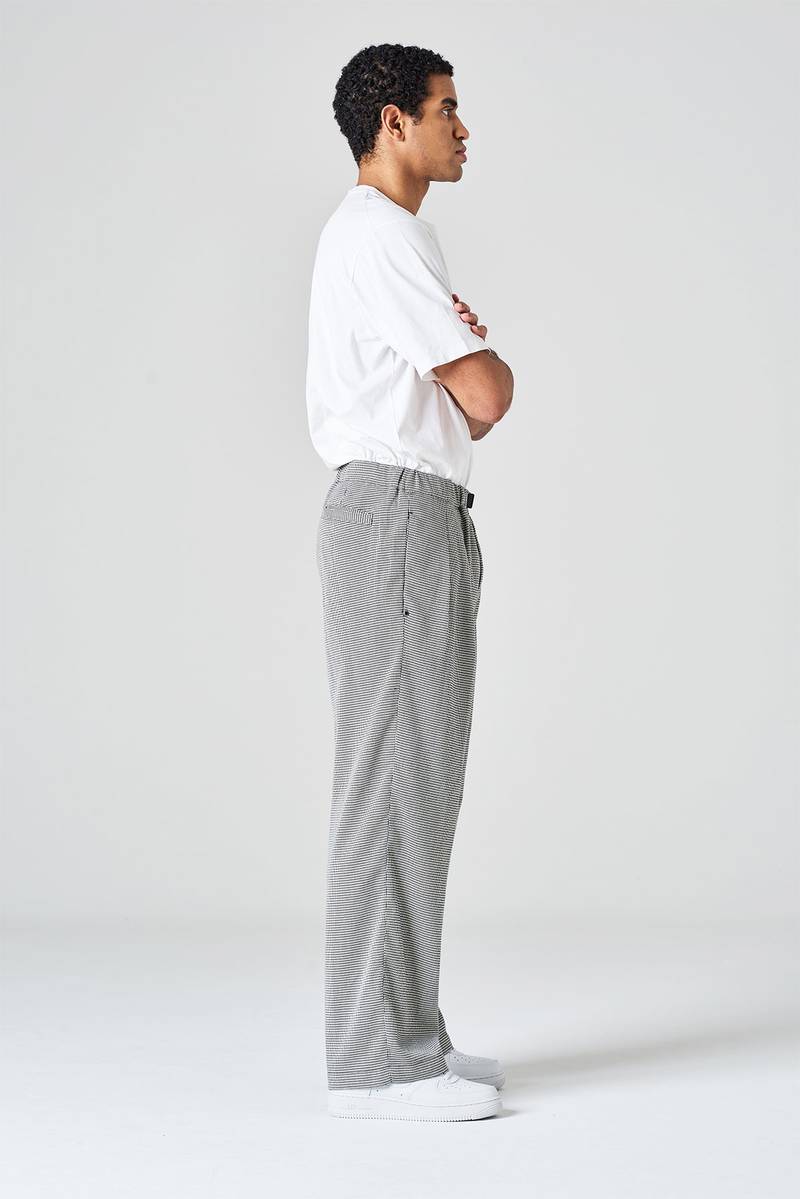 White sand Pantalone gamba larga in flanella Pezzi Unici