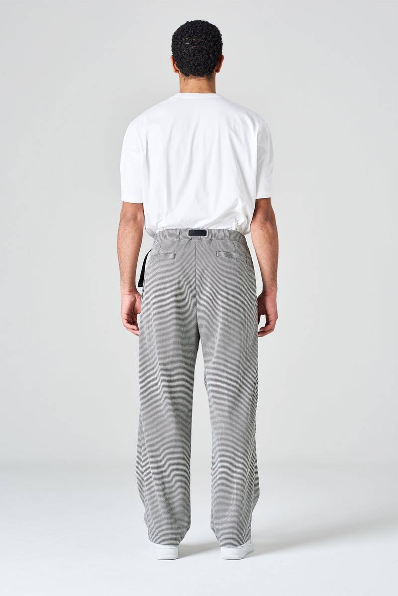 White sand Pantalone gamba larga in flanella Pezzi Unici