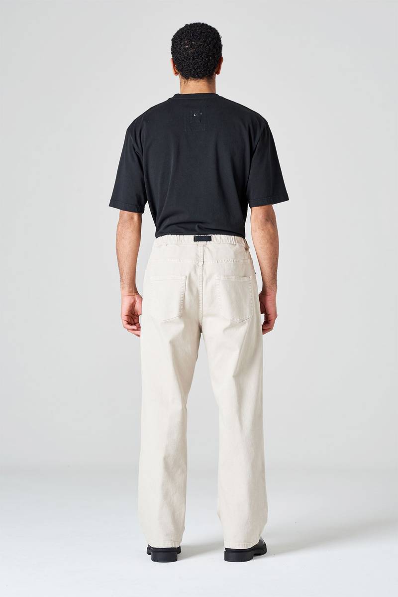 White sand Pantalone cinque tasche in bull denim di cotone Negozi Online