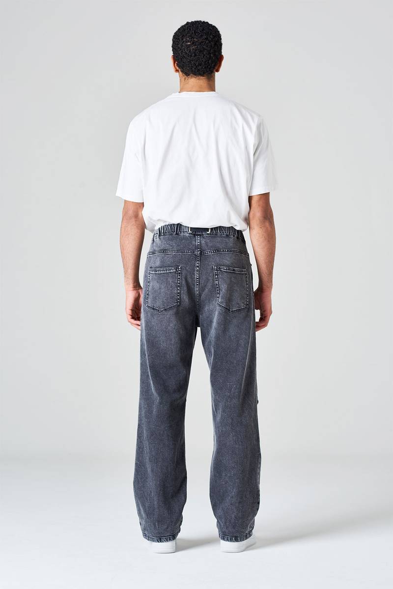 White sand Pantalone cinque tasche in denim cimosato Acquista Ora