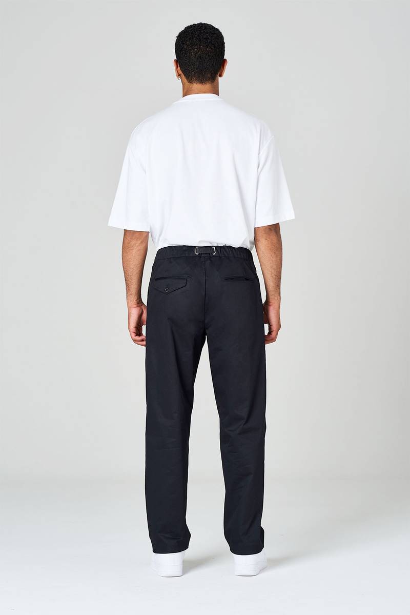 White sand Pantalone modello tuta con pinces Offerta