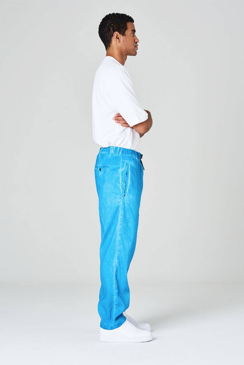 White sand Pantaloni in cotone lino elasticizzato Economico