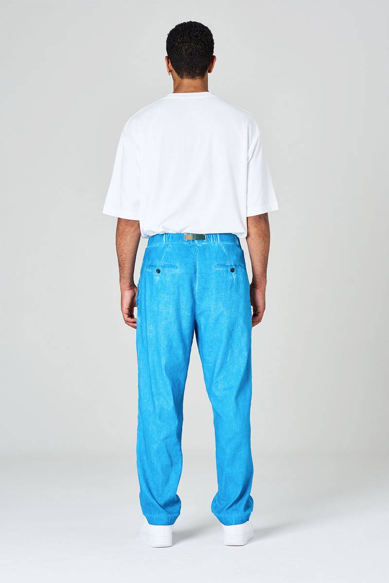 White sand Pantaloni in cotone lino elasticizzato Economico