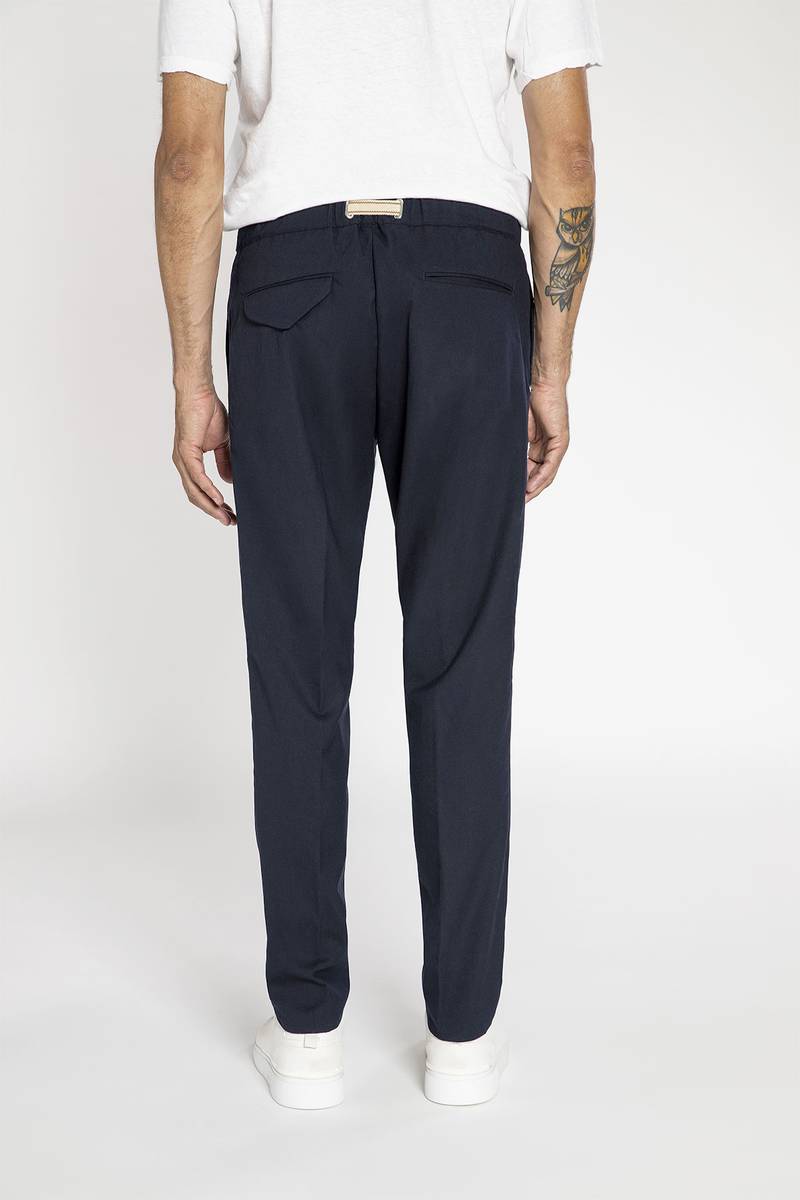 White sand Pantalone in tessuto effetto lana Promozione