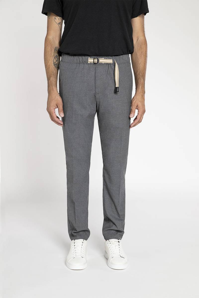 White sand Pantalone in tessuto effetto lana Promozione