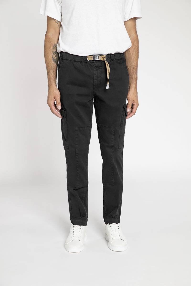 White sand Pantalone cargo in cotone stretch Fino Al -60%