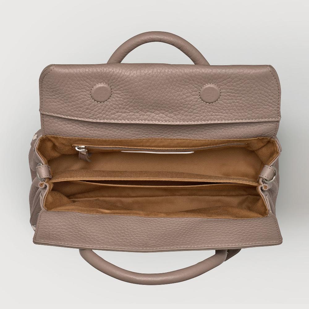 ﻿Zanellato BORSA DOTTA® SMALL IN PELLE MARTELLATA GREY CENERINO | Zanellato Offerta per la Festa della Mamma