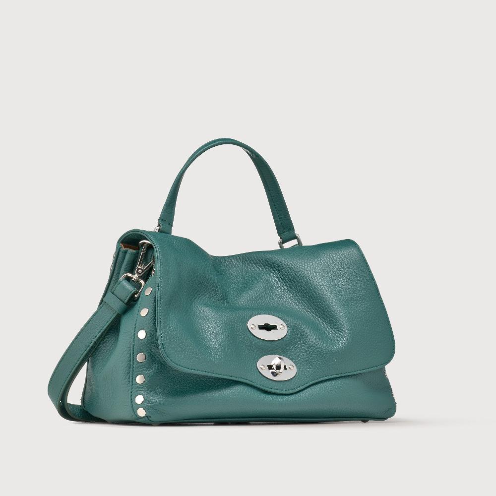 Zanellato BORSA POSTINA® SMALL IN PELLE MARTELLATA GREEN ACCA | Zanellato In Vendita