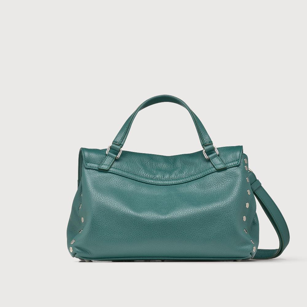 Zanellato BORSA POSTINA® SMALL IN PELLE MARTELLATA GREEN ACCA | Zanellato In Vendita