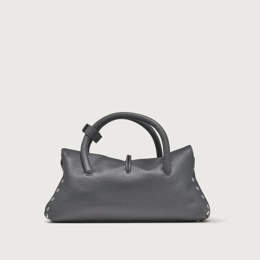 Zanellato BORSA DOTTA® SMALL IN PELLE MARTELLATA GREY STROMBOLI | Zanellato Saldi