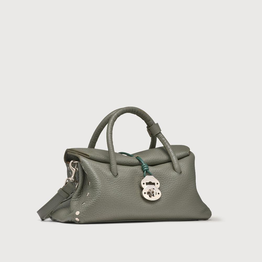 Zanellato BORSA DOTTA® SMALL IN PELLE MARTELLATA GREEN LICHENE | Zanellato Offerte