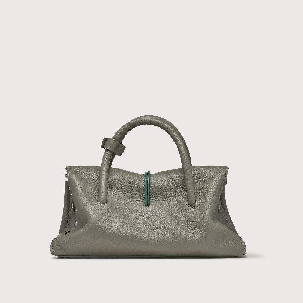 Zanellato BORSA DOTTA® SMALL IN PELLE MARTELLATA GREEN LICHENE | Zanellato Offerte