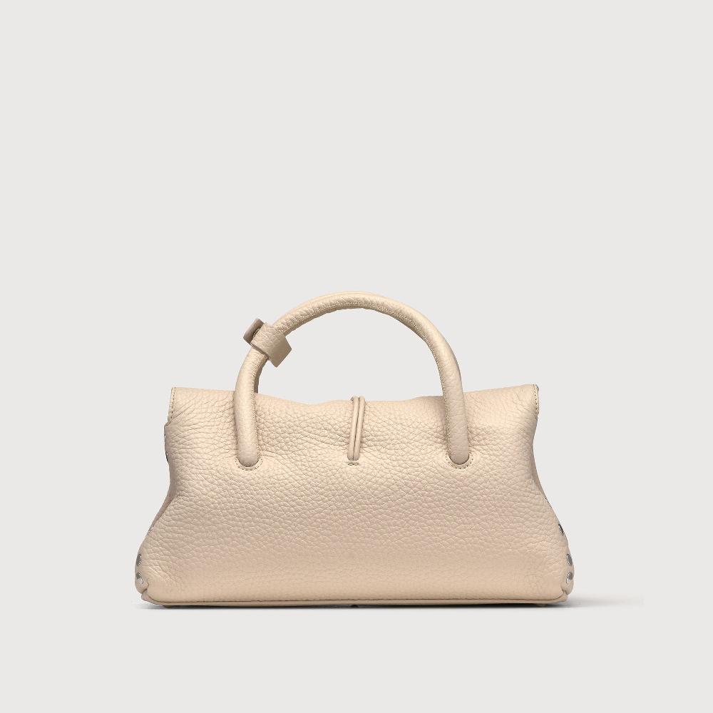 Zanellato BORSA DOTTA® SMALL IN PELLE MARTELLATA WHITE ALABASTRO | Zanellato Hotsell