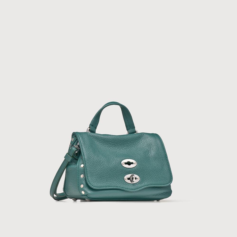Zanellato BORSA POSTINA® BABY IN PELLE MARTELLATA GREEN ACCA | Zanellato Vendita Calda