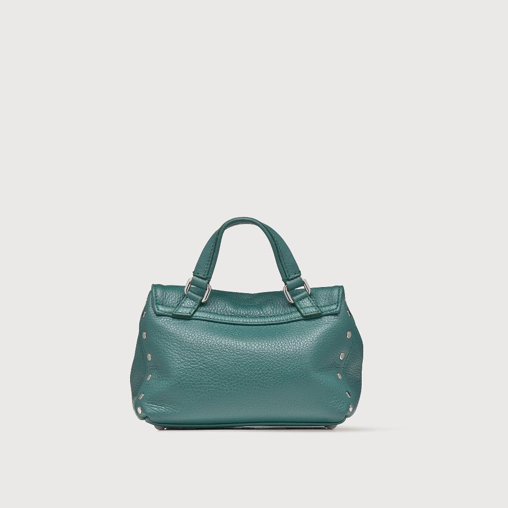 Zanellato BORSA POSTINA® BABY IN PELLE MARTELLATA GREEN ACCA | Zanellato Vendita Calda