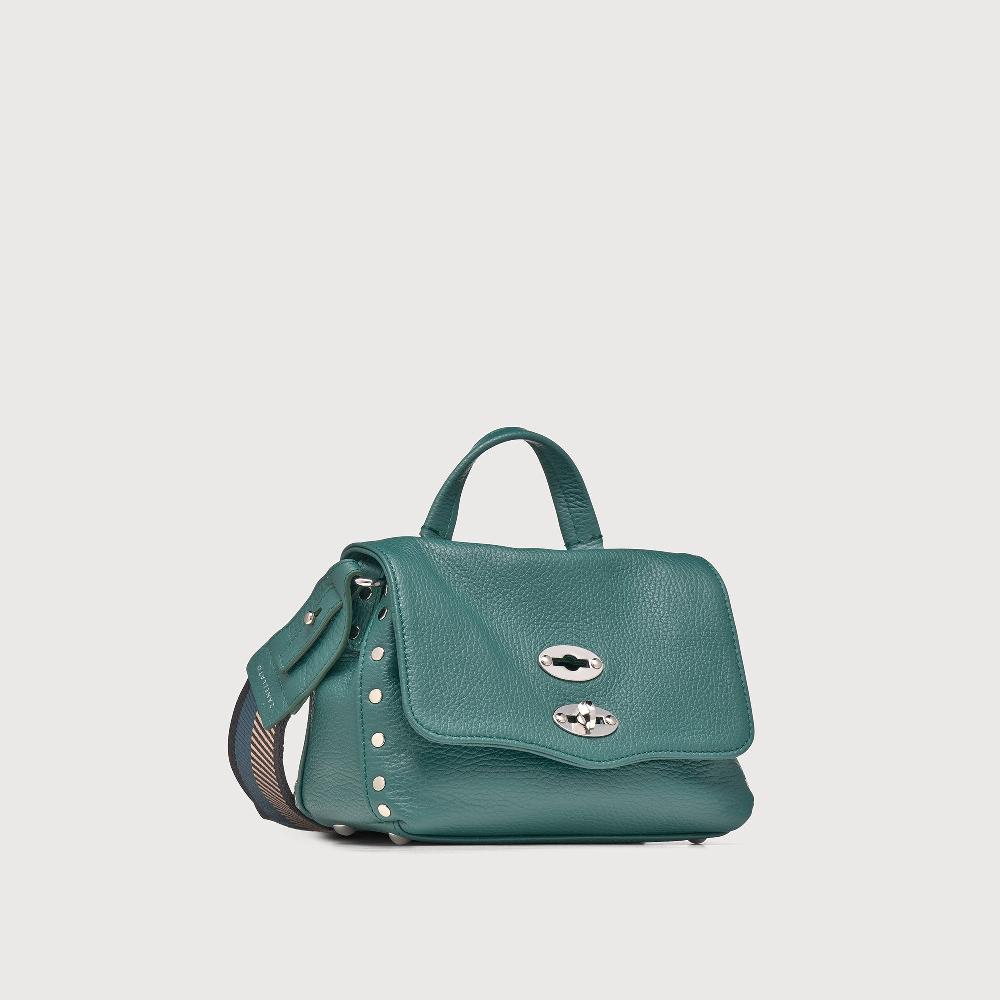 Zanellato BORSA POSTINA® BABY IN PELLE MARTELLATA GREEN ACCA | Zanellato Saldi Di Fabbrica