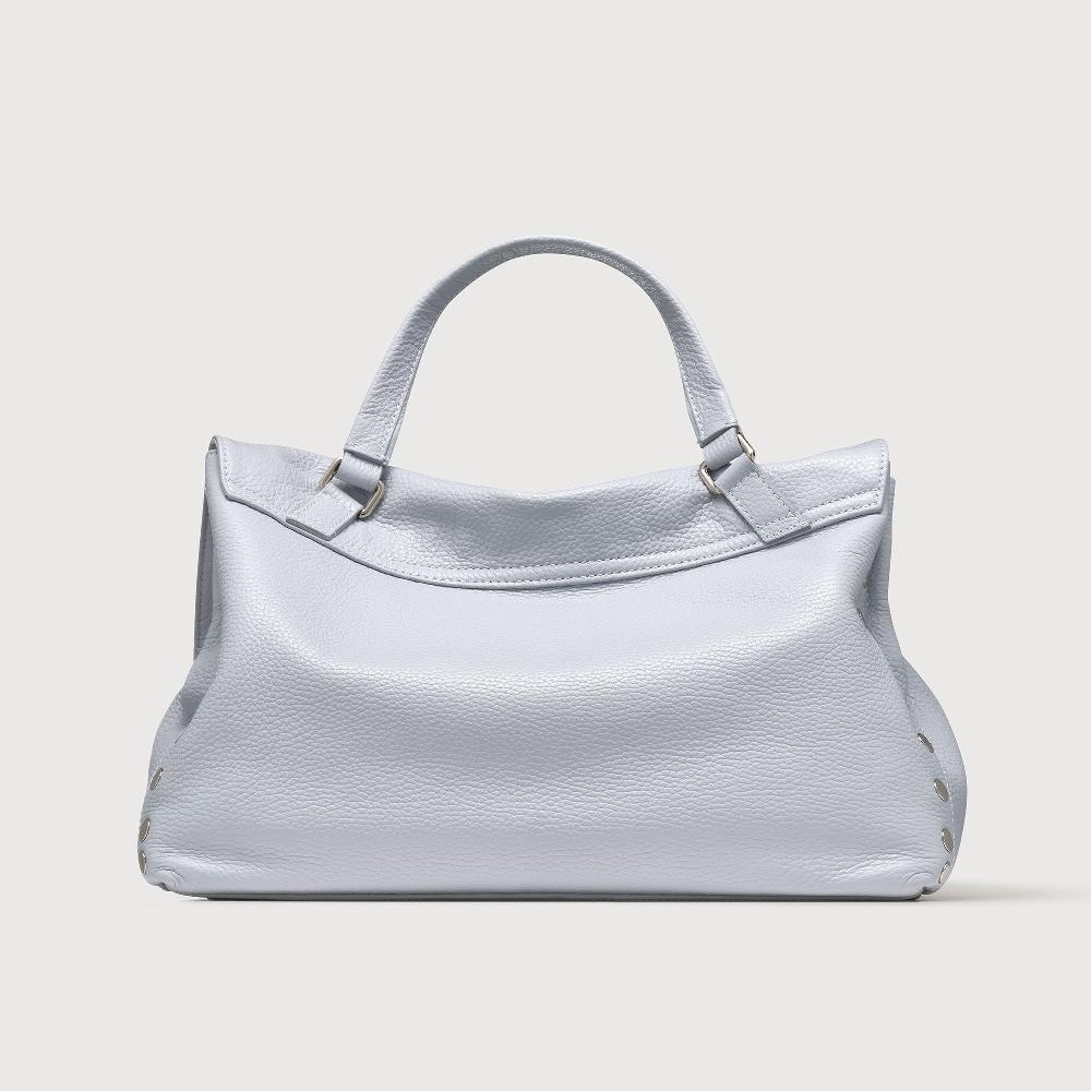 Zanellato BORSA POSTINA® MEDIUM IN PELLE MARTELLATA GREY CLOUD | Zanellato Negozio