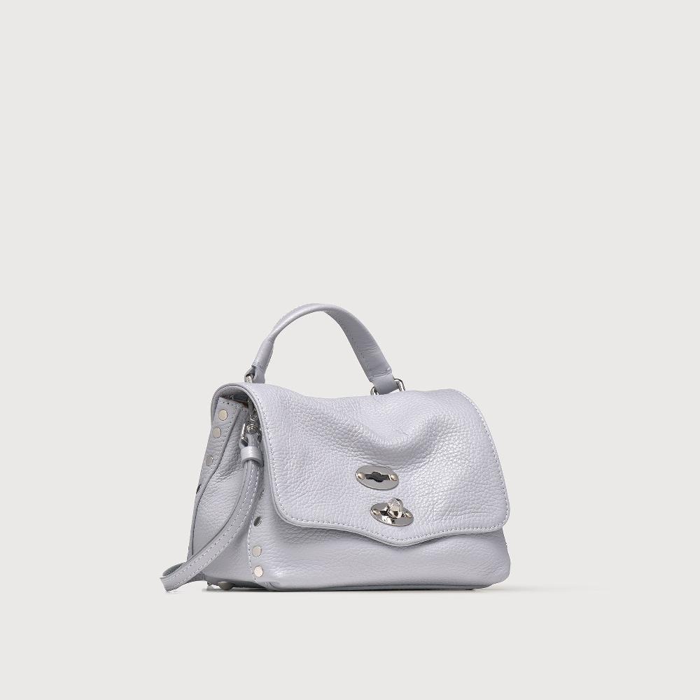 Zanellato BORSA POSTINA® BABY IN PELLE MARTELLATA GREY CLOUD | Zanellato Nuova