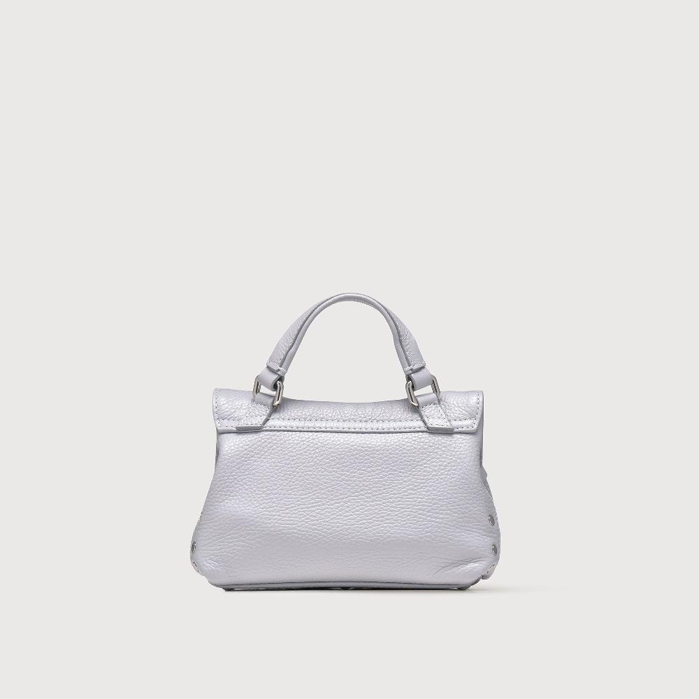 Zanellato BORSA POSTINA® BABY IN PELLE MARTELLATA GREY CLOUD | Zanellato Nuova