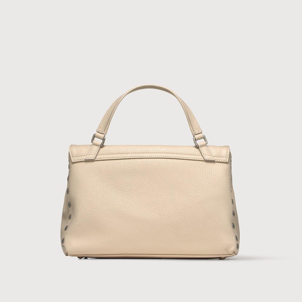 Zanellato BORSA POSTINA® SMALL IN PELLE MARTELLATA WHITE BIANCONE | Zanellato Italy