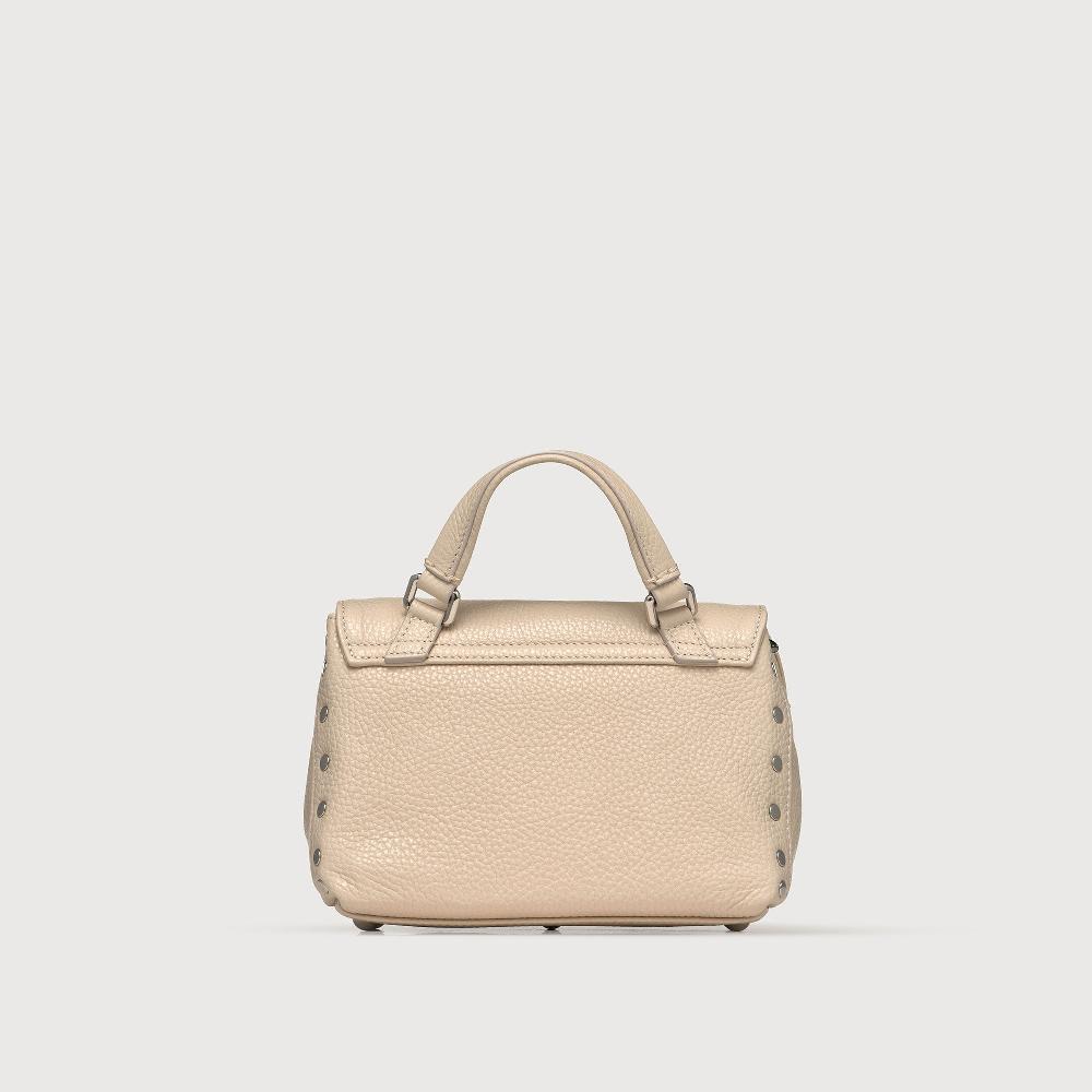 Zanellato BORSA POSTINA® BABY IN PELLE MARTELLATA WHITE BIANCONE | Zanellato Italia