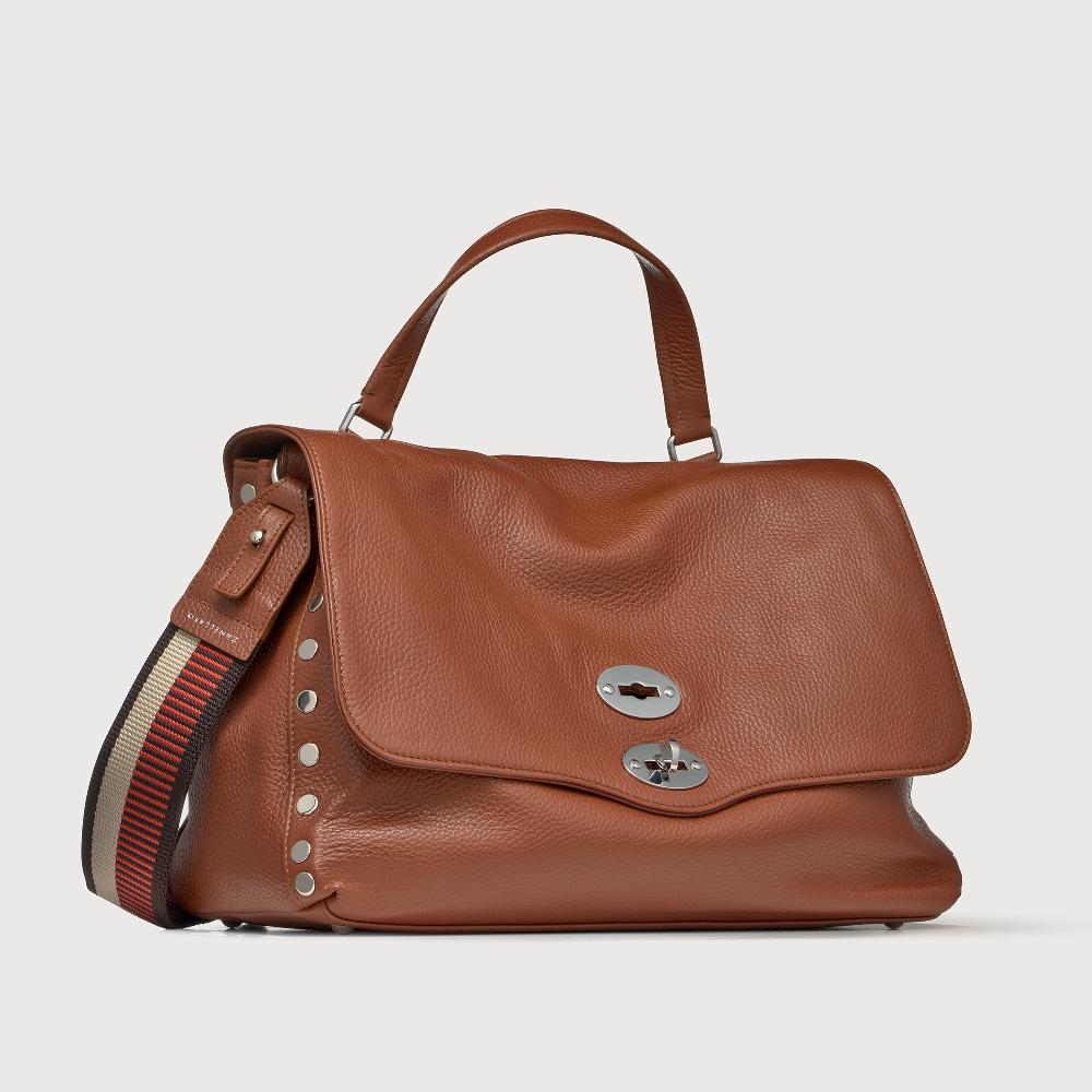 Zanellato BORSA POSTINA® MEDIUM IN PELLE MARTELLATA BROWN CANALETTO | Zanellato 2025
