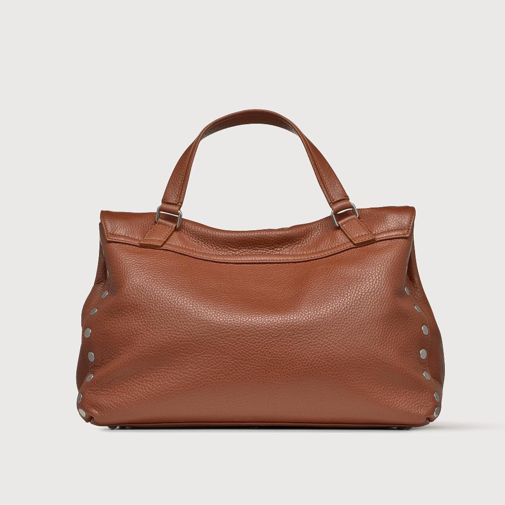 Zanellato BORSA POSTINA® MEDIUM IN PELLE MARTELLATA BROWN CANALETTO | Zanellato 2025