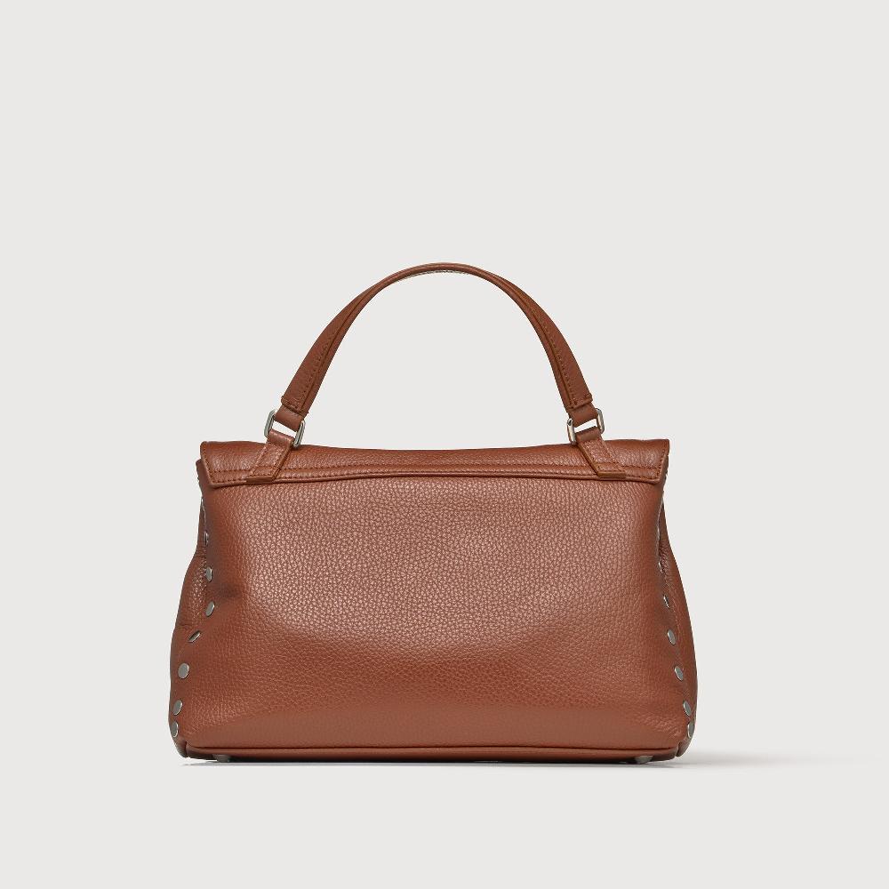 Zanellato BORSA POSTINA® SMALL IN PELLE MARTELLATA BROWN CANALETTO | Zanellato In Linea