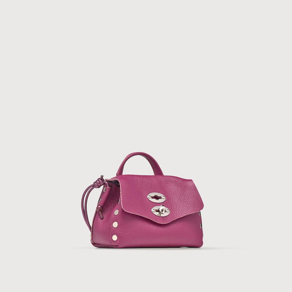 Zanellato BORSA POSTINA® SUPER BABY IN PELLE LAMINATA PURPLE BONARDA | Zanellato Vendita