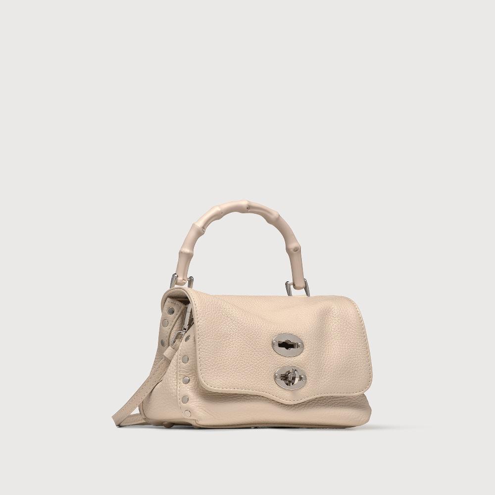 Zanellato BORSA POSTINA® BABY IN PELLE MARTELLATA WHITE BIANCONE | Zanellato Soddisfazione Garantita