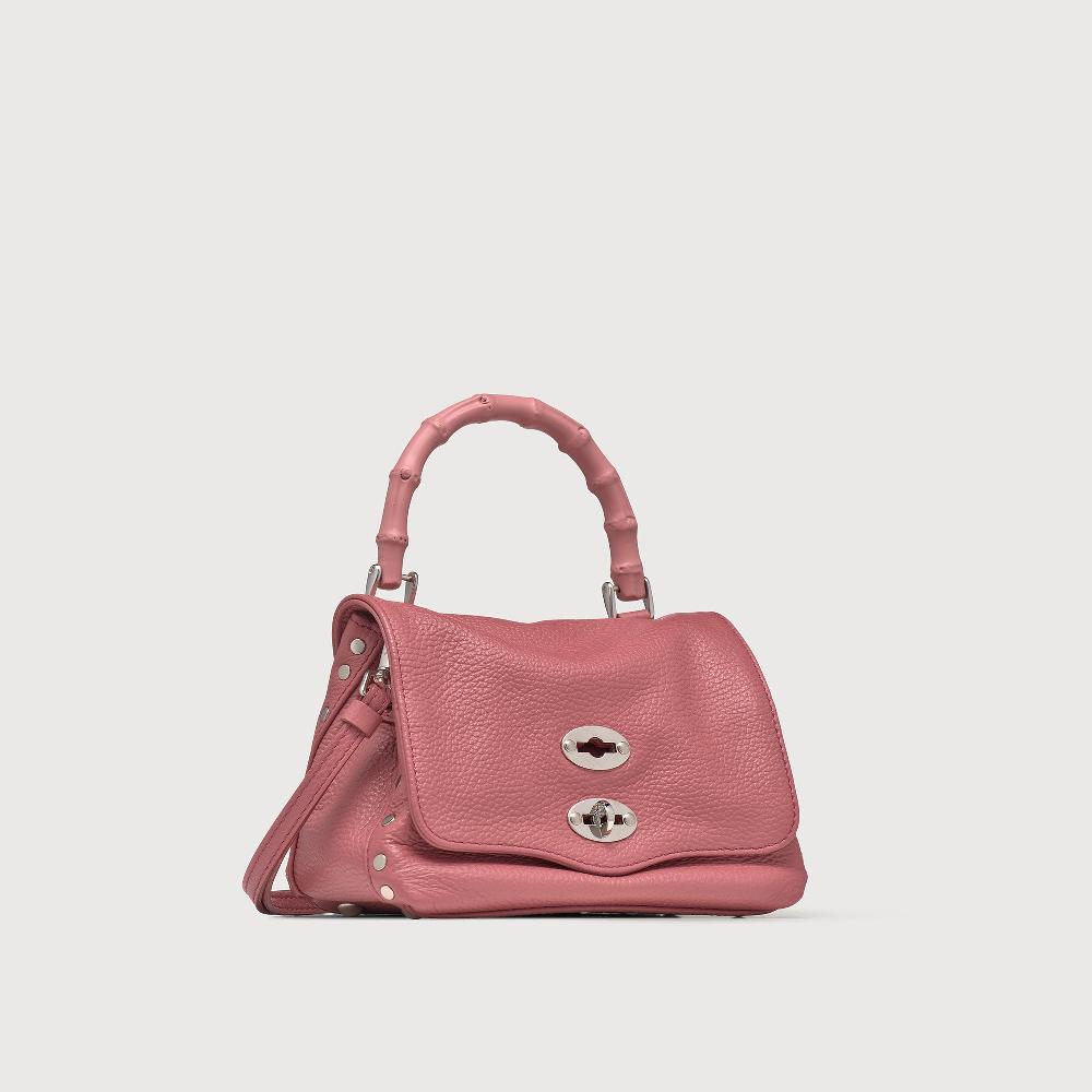 Zanellato BORSA POSTINA® BABY IN PELLE MARTELLATA PINK ROSATO | Zanellato Qualità Garantita