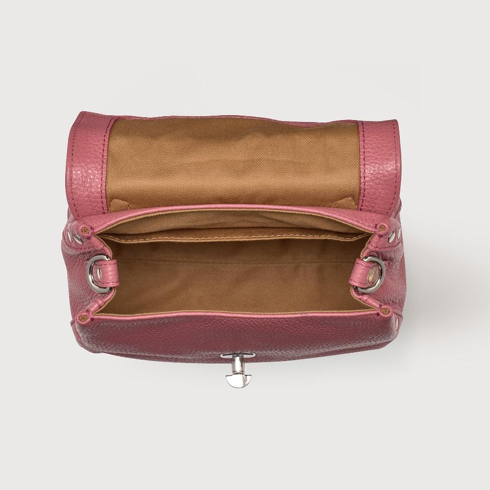 Zanellato BORSA POSTINA® BABY IN PELLE MARTELLATA PINK ROSATO | Zanellato Qualità Garantita