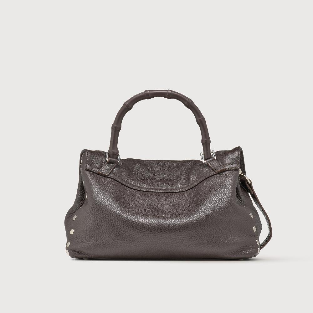 Zanellato BORSA POSTINA® SMALL IN PELLE MARTELLATA BROWN MOCACCINO | Zanellato Negozi Online