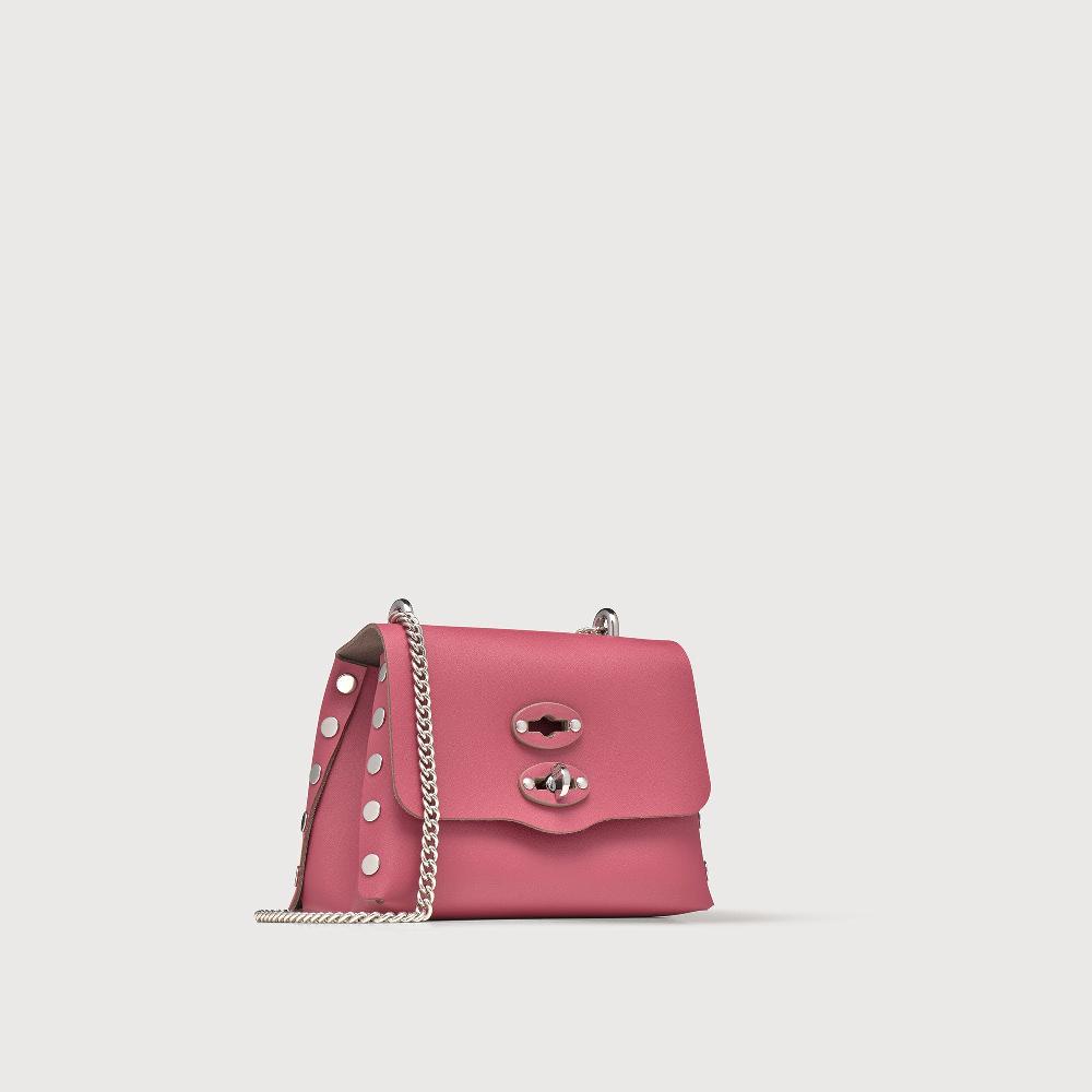 Zanellato BORSA POSTINA® SUPER BABY IN PELLE RIGENERATA PINK BIZANTINO | Zanellato Acquista Ora