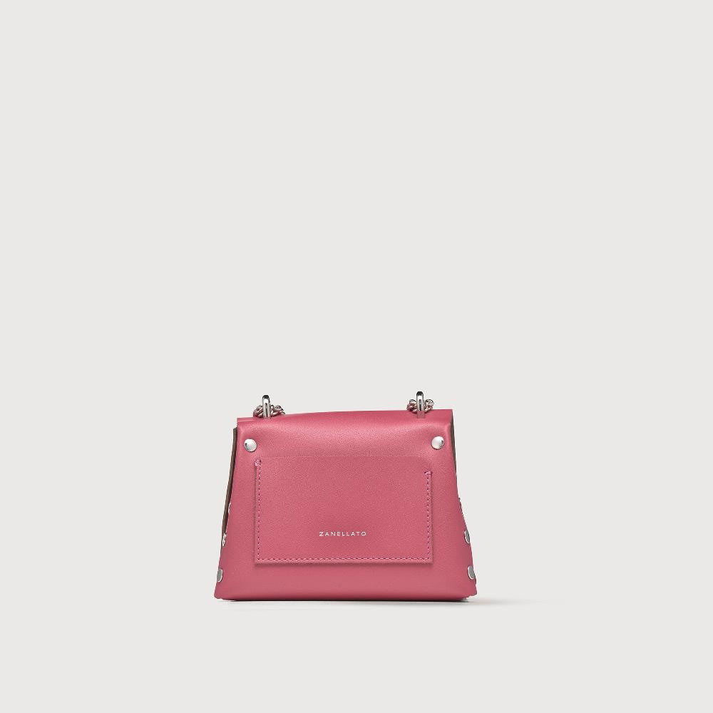 Zanellato BORSA POSTINA® SUPER BABY IN PELLE RIGENERATA PINK BIZANTINO | Zanellato Acquista Ora